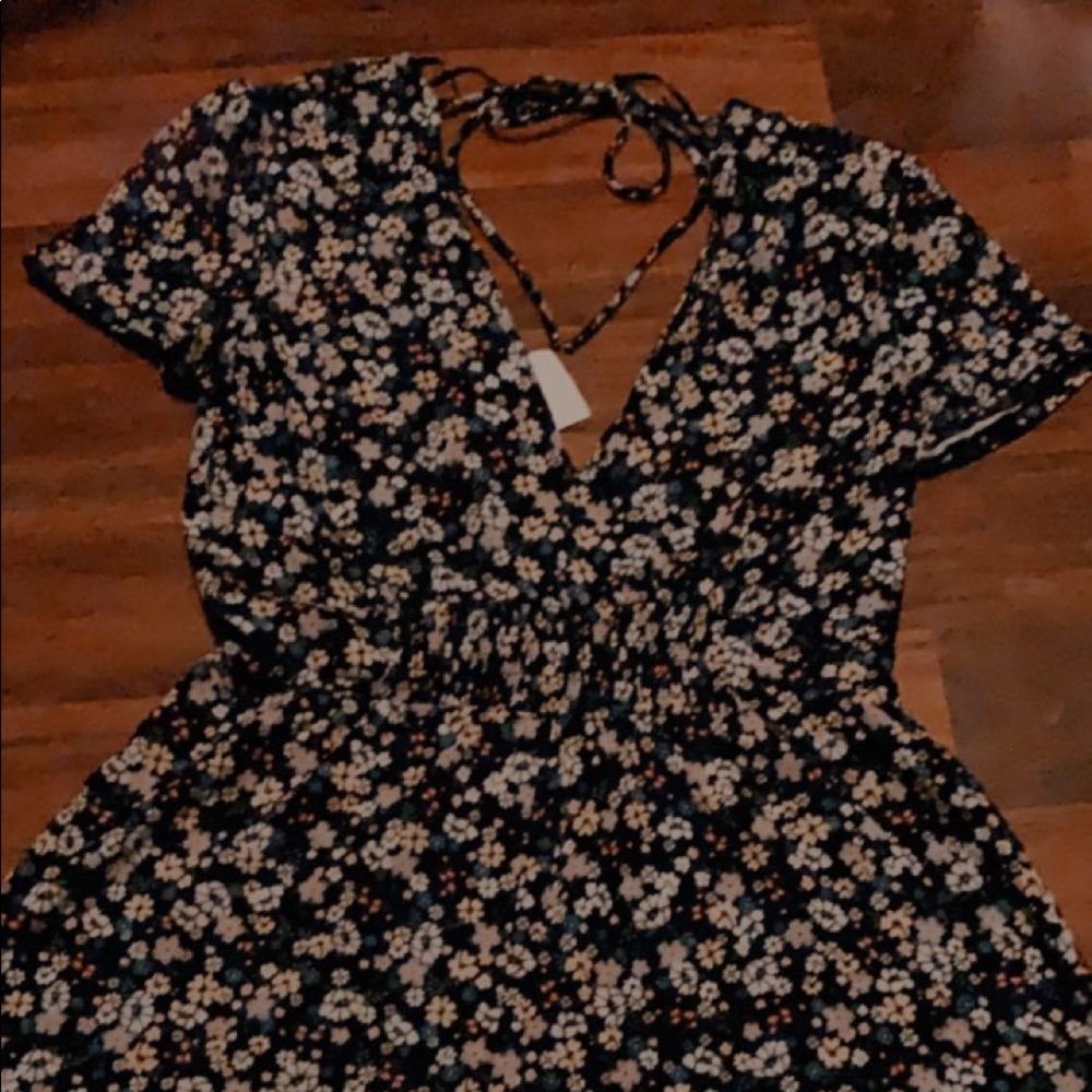 black floral summer romper H&M